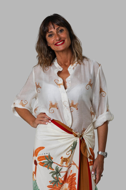 CAMICIA IN MUSSOLA DI COTONE