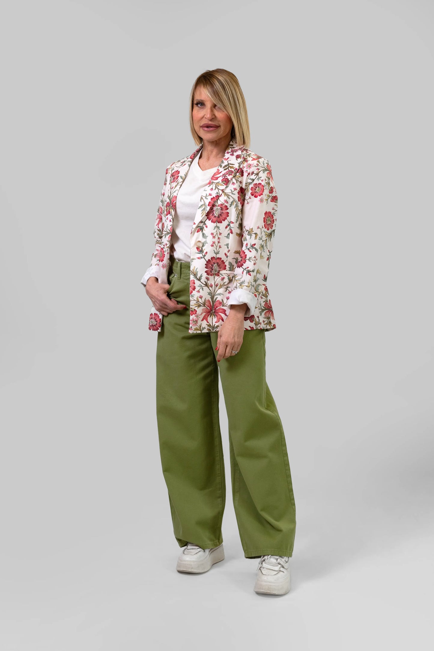 PANTALONE VERDE IN COTONE