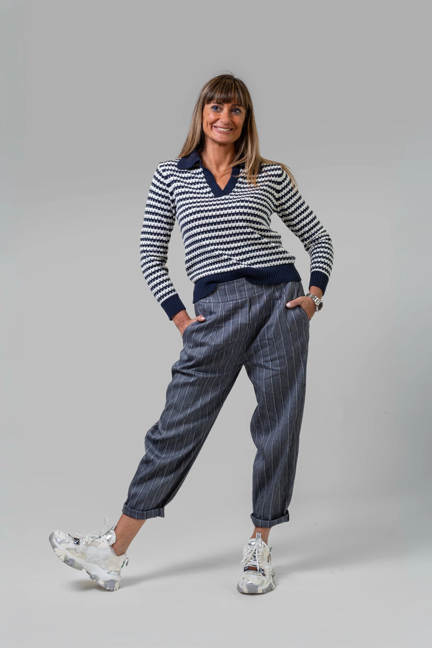 PANTALONE A RIGHE