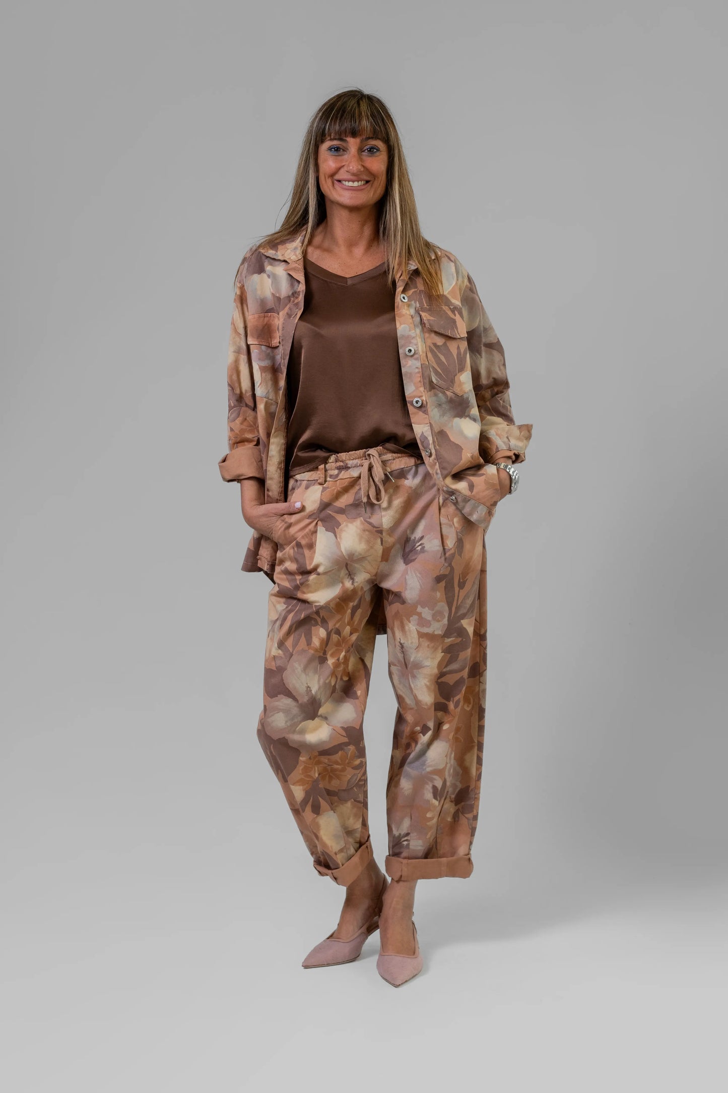 GIACCA-CAMICIA A FIORI