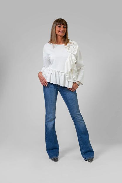 JEANS TROMBETTA LAVAGGIO MEDIO