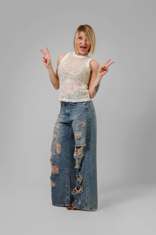 JEANS PALAZZO