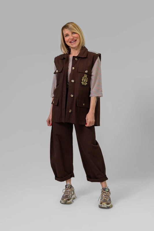 GILET CON APPLICAZIONI