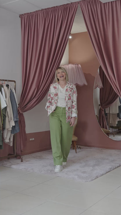 PANTALONE VERDE IN COTONE